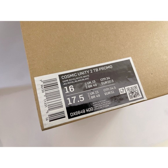 Nike Men's Cosmic Unity 2 TB Promo Basketball Shoes Navy Blue Size 16M - NIB - Picture 11 of 11